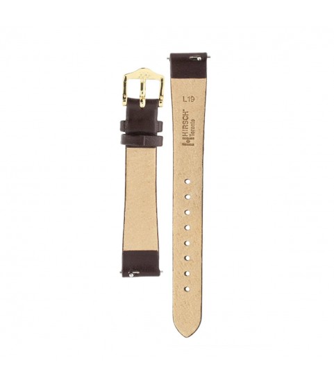 Hirsch Toronto M brown calf leather watch strap 16 mm 03702110-1-16