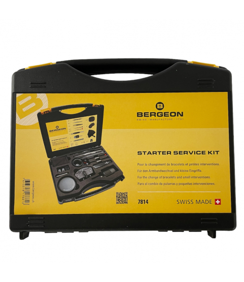 Bergeon 7814 starter service kit with 18 tools for watchmakers Bergeon 7814 starter service kit with 18 tools for watchmakers