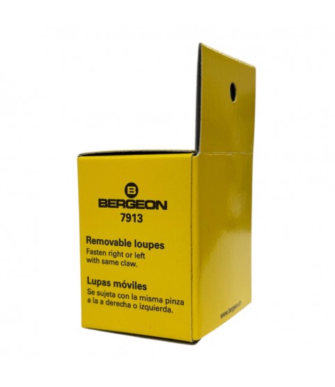 Bergeon 7913-4 eyeglass watchmaker loupe with clip 2.5x