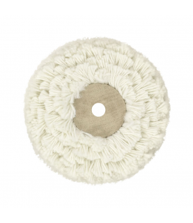 Cotton polishing wheel with wooden centre 95 x 36 mm