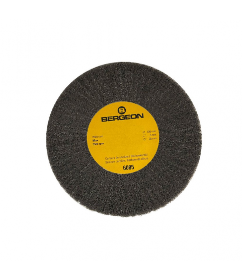 Bergeon 6085-E3 circular abrasive brush, carbon silicide, extra fine  for metal grinding