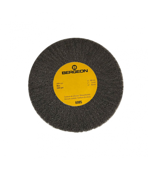 Bergeon 6085-E3 circular abrasive brush, carbon silicide, extra fine  for metal grinding