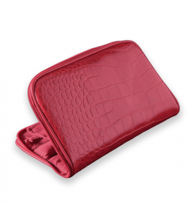Connoisseurs leather red jewellery clutch CONN1054