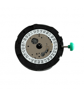 Miyota 0S20 13 1/2 quartz chronograph movement with date at the 4 o'clock position