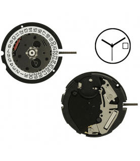 ETA 803.112 quartz movement with date on 3 o'clock H2= 176