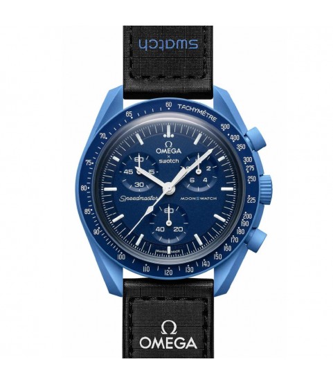 New SWATCH Omega Mission to Neptune chronograph men's watch 2024