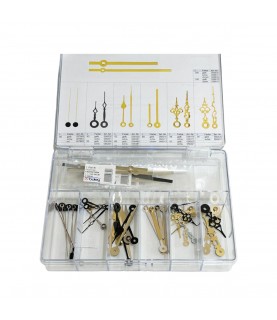Set of 23 pairs of hands for quartz clocks UTS 838, UTS 817