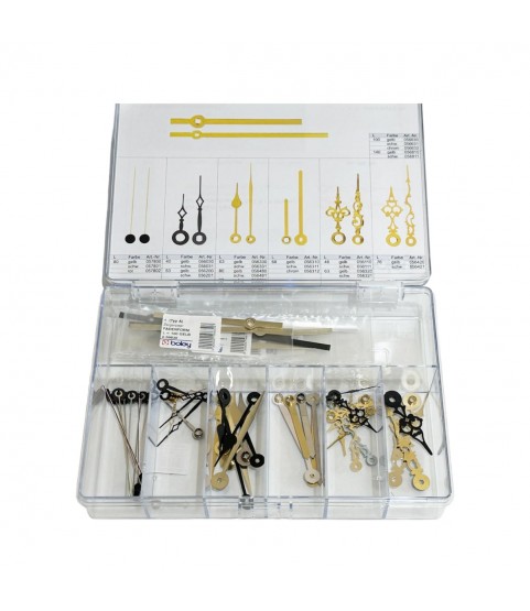 Set of 23 pairs of hands for quartz clocks UTS 838, UTS 817