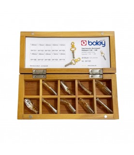 Set of 20 pocket-watch keys nickel-plated steel shaft and stamper brass handle Set of 20 pocket-watch keys nickel-plated steel shaft and stamper brass handle
