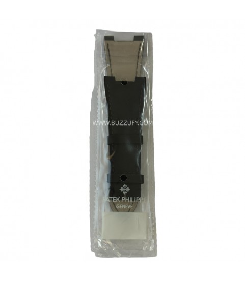 New Black Leather Strap for Patek Philippe Watches (25 x 12 mm)
