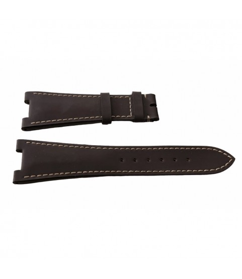 New Brown Leather Strap for Patek Philippe Watches (25 x 12 mm)