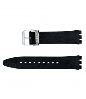 New black leather Swatch strap ASS07S100, ASS07S100C, 20mm New black leather Swatch strap ASS07S100, ASS07S100C, 20mm