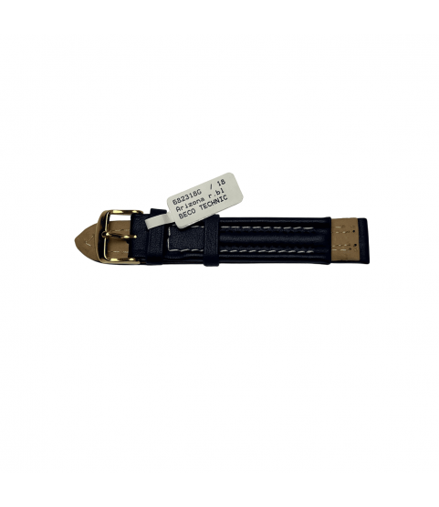 Arizona Sport watch strap 18mm, blue, water Resistant