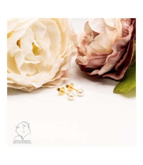 Studex Gold-Plated Earrings with Pearl, 5mm 7521-0675 Studex Gold-Plated Earrings with Pearl, 5mm 7521-0675