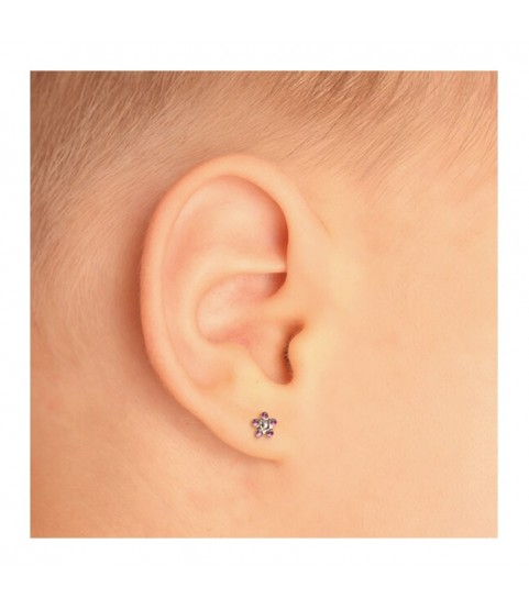 Studex Gold-Plated Baby Daisy October Rose Earrings, 3mm, 7581-6015 Studex Gold-Plated Baby Daisy October Rose Earrings, 3mm, 7581-6015