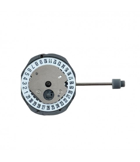 Miyota GL15 quartz movement watch size 6 3/4 x 8 with date on 3 o'clock