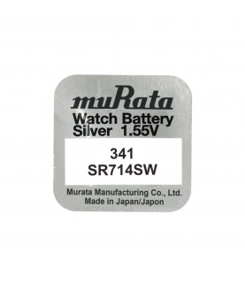 Murata 341 SR714SW watch coin battery 1.55V Murata 341 SR714SW watch coin battery 1.55V