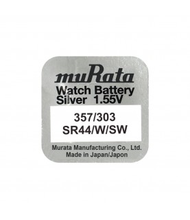 Murata 357/303 SR44N watch coin battery 1.55V Murata 357/303 SR44N watch coin battery 1.55V
