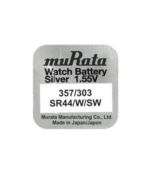 Murata 357/303 SR44N watch coin battery 1.55V