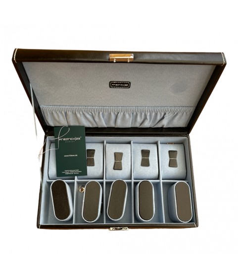 Friedrich 23 leather watch box black for 10 watches