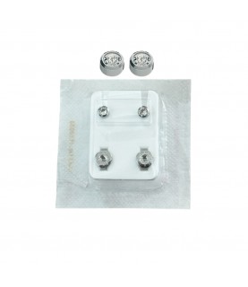 Studex Oval Children's Earrings with White Stones, 3.95 mm