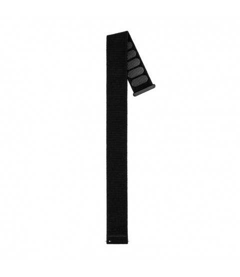 Velcro Black Watch Strap Soft, Elastic & Versatile, 20 mm