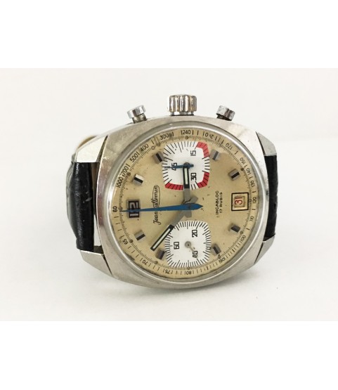 Vintage Jean Jullemin Chronograph Men's Watch Valjoux 7734