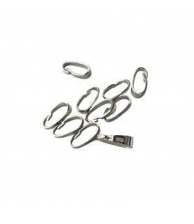 Silver 925 pendant loop connector, 7.0 x ​2.0mm, set of 10 pcs