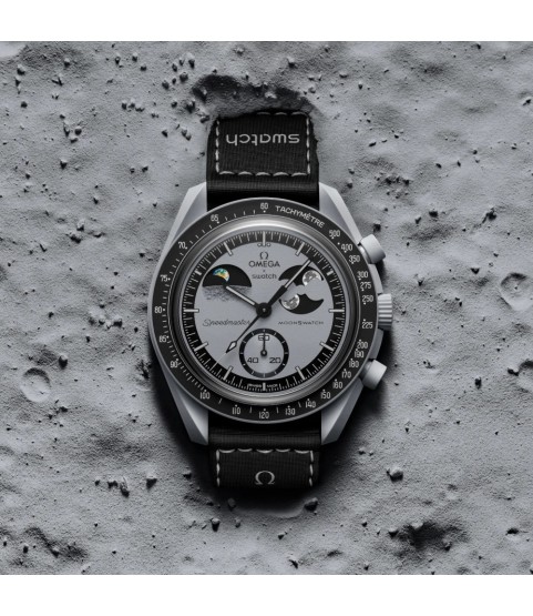 SWATCH Omega Mission to EarthPhase Chronograph Men's Watch