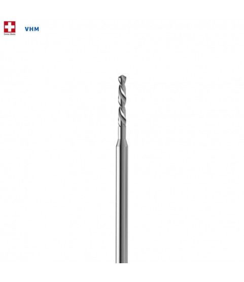 Pivot drill, hard metal VHM, shaft 1.00 mm, head 0.22 mm