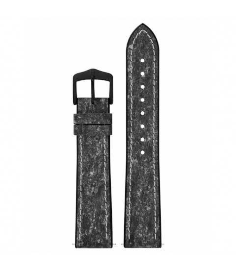 Hirsch Stone L dark grey leather watch strap, 20 mm, 0925044050-5-20 Hirsch Stone L dark grey leather watch strap, 20 mm, 0925044050-5-20
