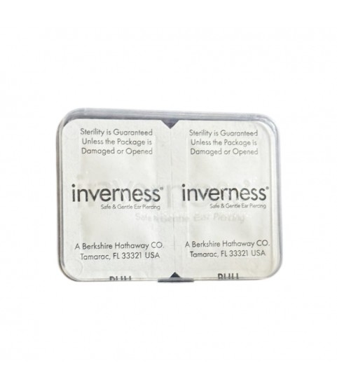 Inverness medical gold plated 2mm, pink stone piercing earrings 1064C