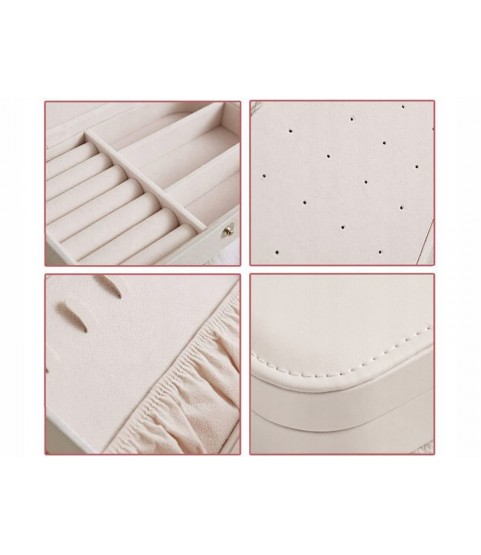 Gugita Elegant Velvet-Lined Jewellery Box Organiser