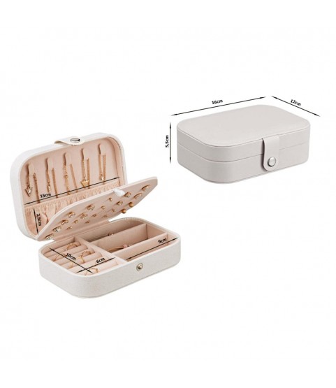 Gugita Elegant Velvet-Lined Jewellery Box Organiser