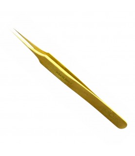 Horotec MSA12.303-4 brass tweezer with long and fine tips for hairsprings