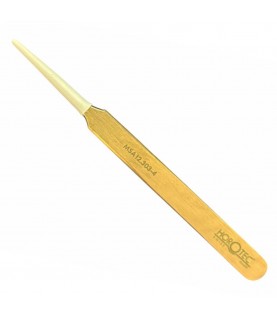 Horotec MSA12.303-4 brass tweezer with long and fine tips for hairsprings