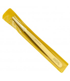 Horotec MSA12.303-B5 brass strong pointed tweezer, 100% anti-magnetic, 125mm