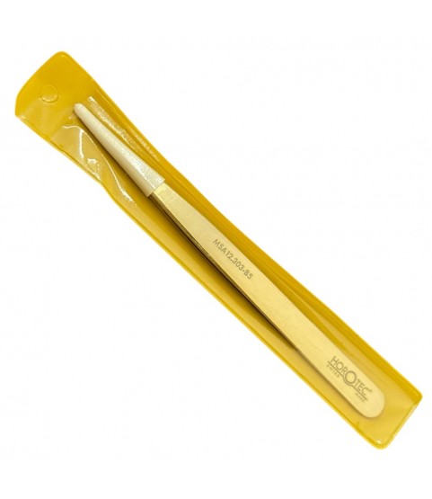 Horotec MSA12.303-B5 brass strong pointed tweezer, 100% anti-magnetic, 125mm