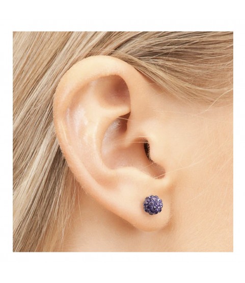 Studex silver fireball Tanzanite earrings, 4.5mm, 7522-0328 Studex silver fireball Tanzanite earrings, 4.5mm, 7522-0328