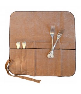 Hagerty Silver Guard Cutlery Rolls A119002, cutlery roll for 12 table forks