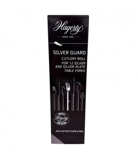 Hagerty Silver Guard Cutlery Rolls A119002, cutlery roll for 12 table forks