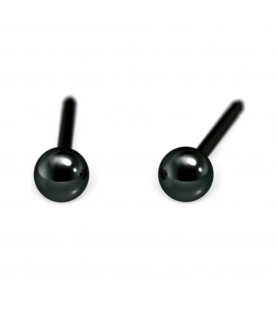 Studex black ball earrings, 3mm, 7537-0300 Studex black ball earrings, 3mm, 7537-0300