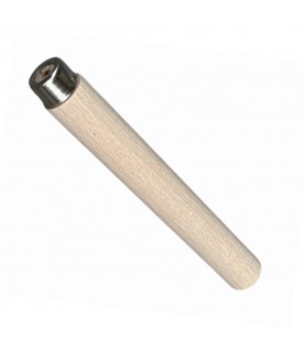 File handle of wood with metal ferrule, 100-150 mm