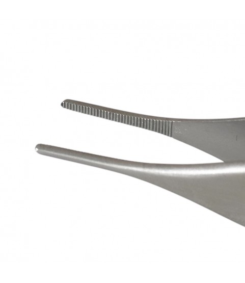 Buzzufy D11 serrated tip tweezers for diamonds, stones, beads, cord, 120mm