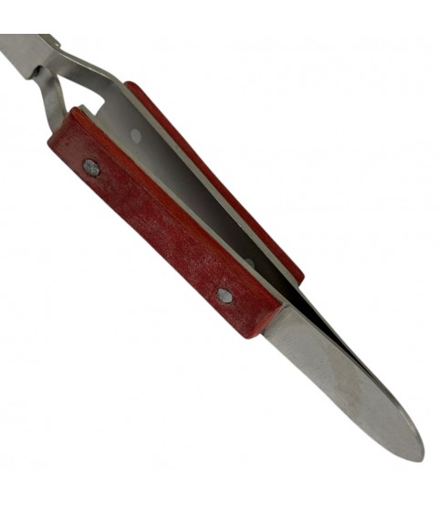 Buzzufy S10 soldering tweezer for jewelers with fibre grip curved length 165 mm