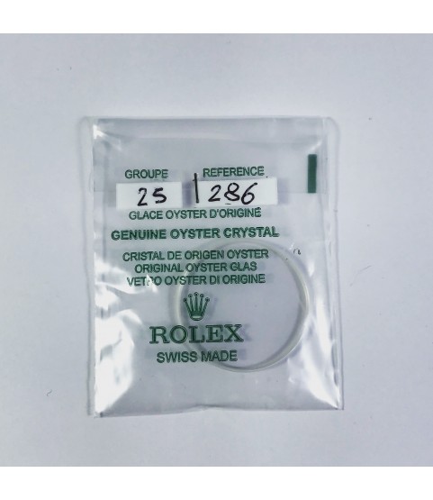 New Rolex Sapphire crystal glass 25-286 old model 14060, 14000, 14010, 14208