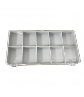 Watch box with 10 compartments for watch parts or beads