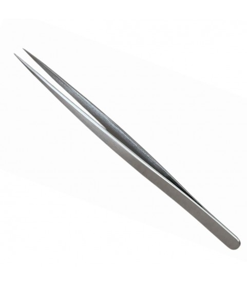 Buzzufy D10 stainless steel precision long non-magnetic tweezer, 145 mm