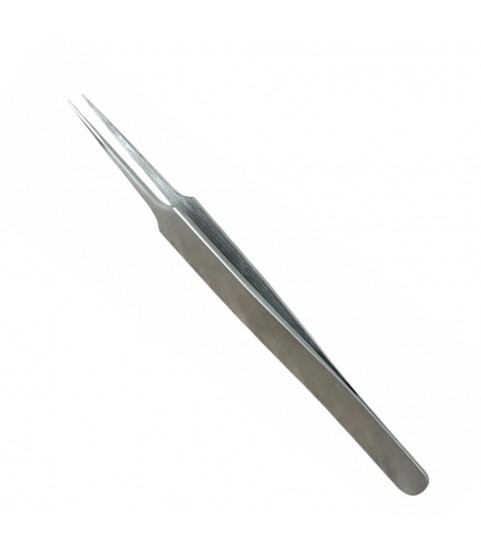 Buzzufy D15 steel non-magnetic watchmaker tweezer for hairsprings, 125mm