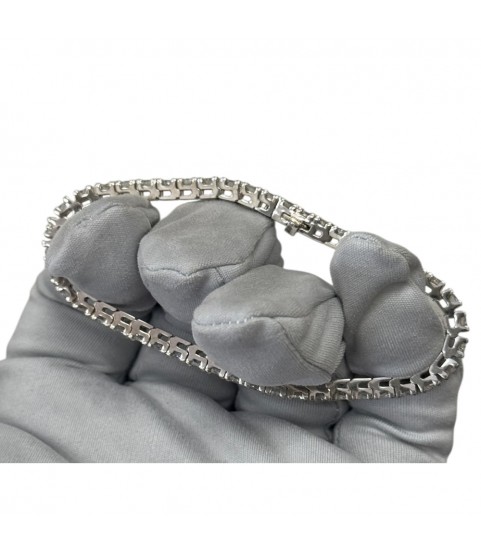 New Tennis bracelet 14k white gold with natural diamonds 6.6 ct, 15.29 gr.